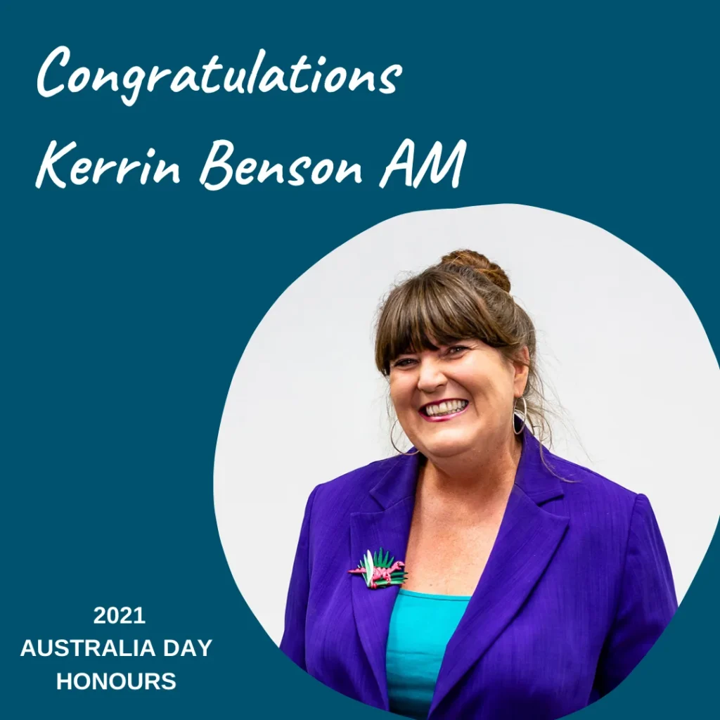 Congratulations Kerrin Benson Am