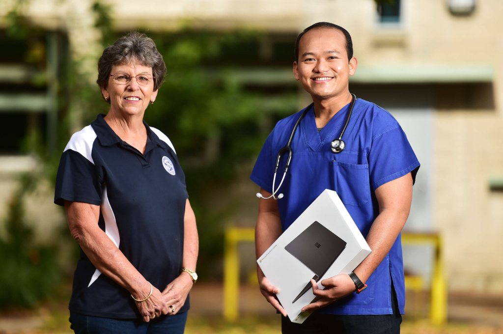 Wan And Debbie At Townsville Media Photo Call